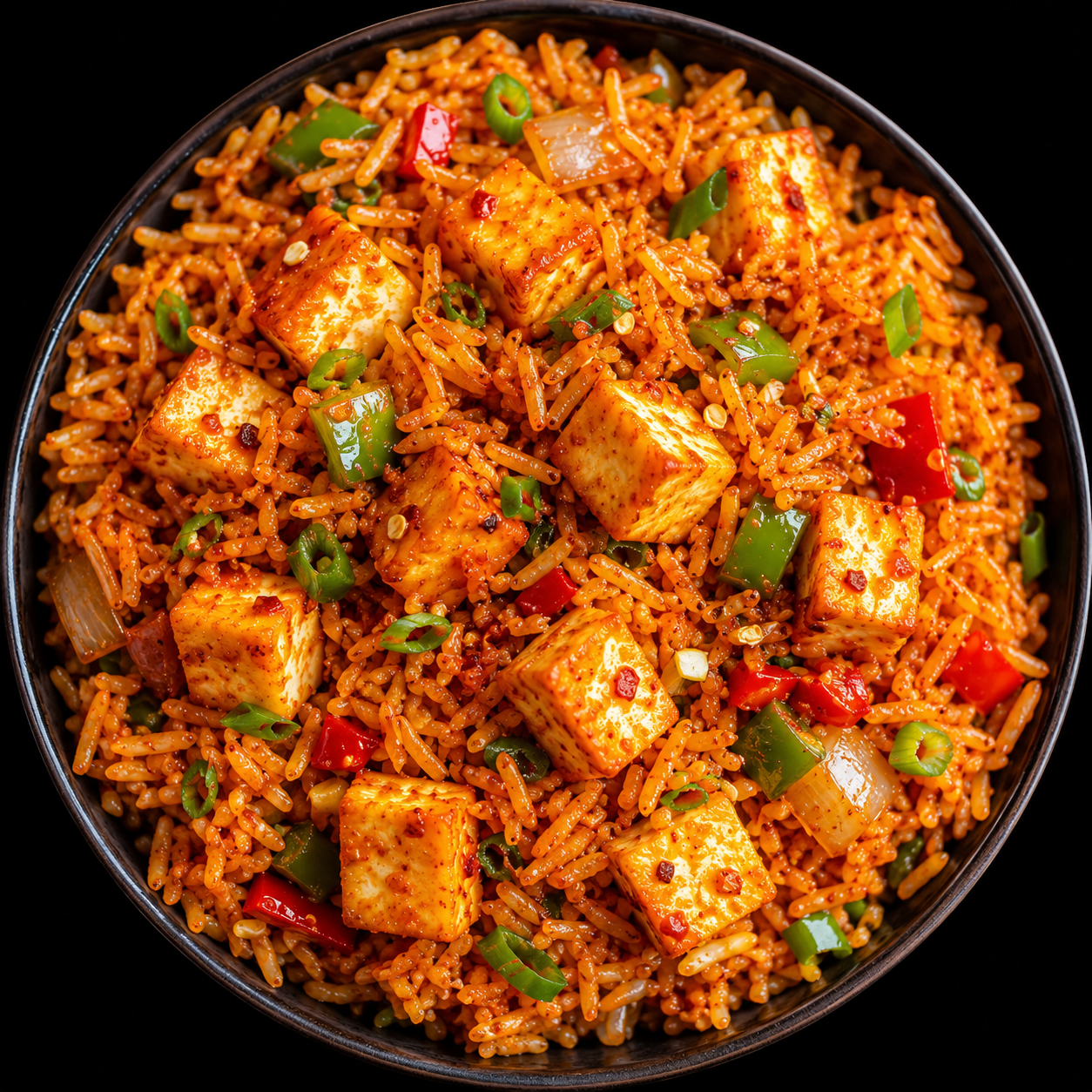 Paneer Schezwan Chili Rice